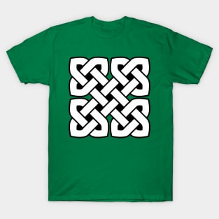 Celtic Interwoven Endless Knot Geometric Pattern 1 T-Shirt